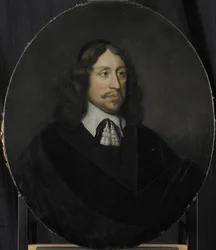 Vuonna 1667 valitun hollantilaisen Itä-Intian yhtiön Rotterdamin kamarin johtajan Johan de Vriesin muotokuva