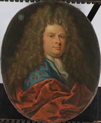 Miehen muotokuva, noin 1700-1722 (öljy kankaalle)
