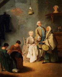 Kirjontapaja, Pietro Longhi (1701-1785)