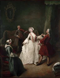 Tanssitunti (öljy kankaalle, n. 1741)
