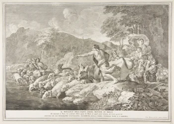 Karvaan veden ihme teki makean Il Miracolo delle Acque Bare Mutaten Dol ..., 1743-63.