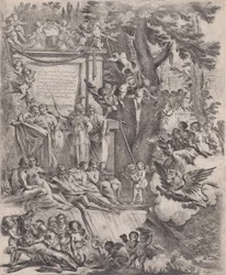 Allegoria kardinaali Franciottin saapumisen Luccan piispaksi, 1637 kunniaksi.