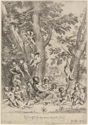 Nuori nainen, Cupidien ympäröimä (The Garden of Charity, pystyversio)