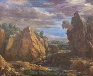 Alunakaivokset Tolfassa, n. 1630 (öljy kankaalle)
