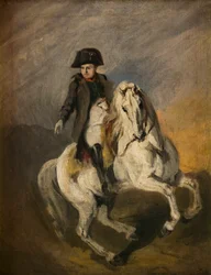 Napoleon harmaalla hevosella (öljy kankaalle)