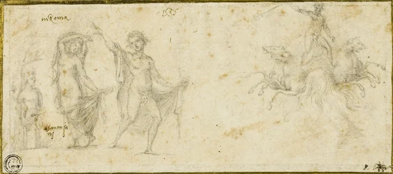 Luonnoksia antiikkisen jälkeen: Bacchic Revels; Neptunus vaunuissaan