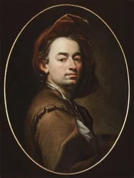 Omakuva - Omakuva - Petr Brandl (Peter Johannes tai Jan Petr Brandl) (1668-1735). Öljy kankaalle, n. 1698. Kansallisgalleria, Praha