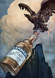 Plinio Codognaton (1878-1940) mainosjuliste Cordial Camparille, Milano, 1920-luku ©Fototeca/Leemage