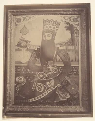[Fath-Ali Shah, maalaus, joka kerran kuului Hmahille [] Saula, kuninkaan setä.], 1840-60-luvut.
