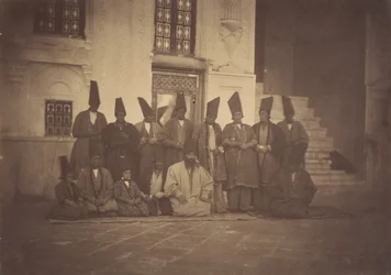 [Dameganin moskeijassa Eunukit], 1850-luku.