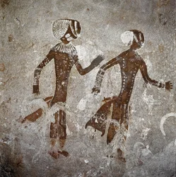 Ihmishahmoja. Luolamaalauksia, 8000-7000 eKr.