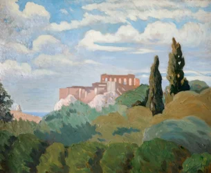 Auringonnousu Parthenonissa, Ateena, 1933.