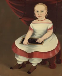 Little Girl with Slate, n. 1845.