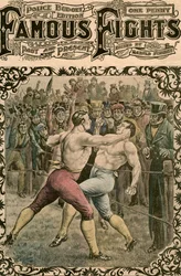 Taistelu Dick Curtisin ja Jack Perkinsin välillä, 1828 1800-luvun loppu tai 1900-luvun alku.