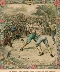Toinen taistelu Harry Paulsonin ja Tom Paddockin välillä, 1851 1800-luvun loppu tai 1900-luvun alku.