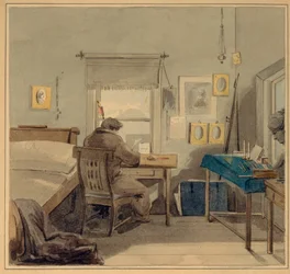 Töissä. Pavel Nashchokinin talossa, 1824