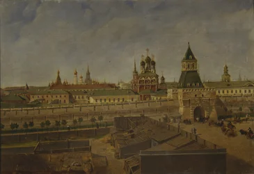 Iljinski-portit Moskovassa, 1800-luvun puoliväli.