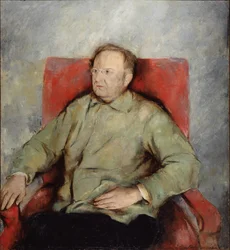 Näyttelijä Vasili Kachalovin muotokuva 1875-1948, 1929