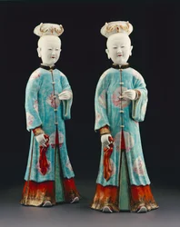 Naishahmopari, Qianlong-kausi, 1736-95 (posliini)