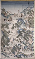 Kuolemattomien ryhmien kokoontumiset, n. 1800 (tekstiili)