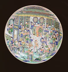 Suuri Famille Verte -laturi, Kangxi-kausi (1662-1722) (posliini) (katso myös 272194)