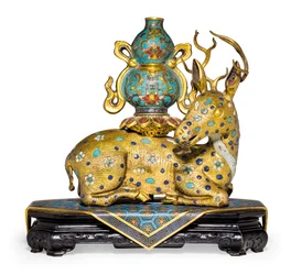 Pari makuupeuraa (kullattu-kupari & cloisonné emali)