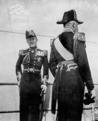 Kommodore Keppel Connaughtin herttuan kanssa, 1908