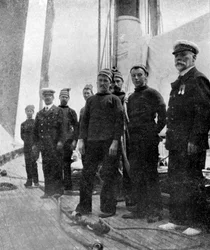 Aluksella Britannia, 1908