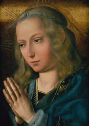Neitsyt palvonnassa, n. 1491-1505 (öljy paneelille)