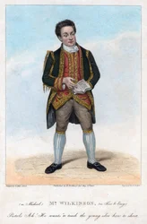 Mr Wilkinson Michaelina elokuvassa Free and Easy, 1822.