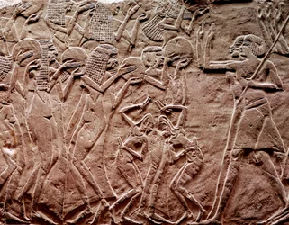 Kunnianosoitus, muinainen egyptiläinen kohokuvio