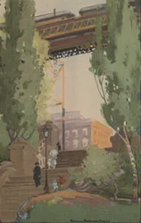 The Elevated Railroad osoitteessa 110th Street, 1914.