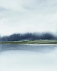 Sumuisen järven heijastus