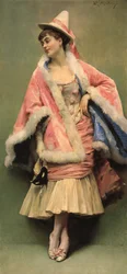 Pierrette (öljy kankaalle)