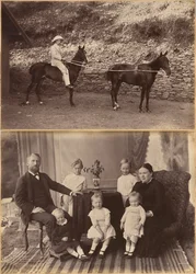Kapteeni H. S. Rawlinson (etupuoli); herra Robert Holtz perheineen (kääntöpuoli)