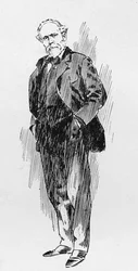 Mr. Keir Hardie, työväenjohtaja, artikkelista "The Reassembling of Parliament", joka julkaistiin lehdessä "The Graphic", 27. lokakuuta 1906