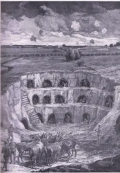 Nykyaikaiset luolan asukit, Waverley Book Co Limitedin julkaisemasta History of the Great War Vol. 3:sta, n. 1920.