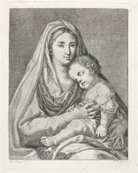 Madonna ja lapsi Francisco Bayeu y Subiasin jälkeen.