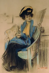 Mademoiselle Clo-Clo (pastelli paperille)