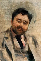 Muotokuva Isaac Albenizistä 34-vuotiaana, yksityiskohta (öljy kankaalle)