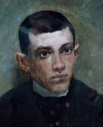 Taidemaalari Pablo Picasson (1881-1973) muotokuva (öljy kankaalle)