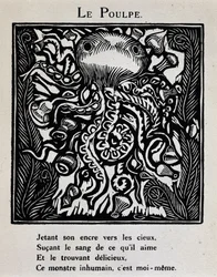 Le octopus - teoksessa "Le Bestiaire ou cortege d