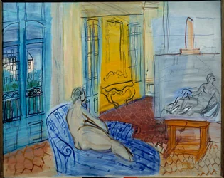 Malli työpajassa, 20. vuosisata (öljy kankaalle)