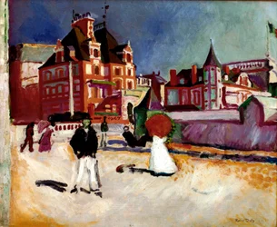 Trouville Raoul Dufyn (1877-1953) maalaus 1907 Yksityiskokoelma