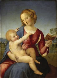 Madonna Colonna - Raphael (Raffaello Sanzio 1483 - 1520) - 1508 - Öljy puulle - 78,9x58,2 - Staatliche Museen, Berliini