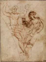 Psyche esittelee Venukselle Proserpinen maljakon, 1500-luvun alku