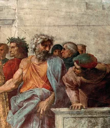Disputa, Stanza della Segnatura, 1508-11 (yksityiskohta 168791)