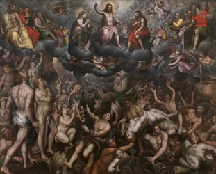 Viimeinen tuomio, noin 1588-89 (öljy paneelille).