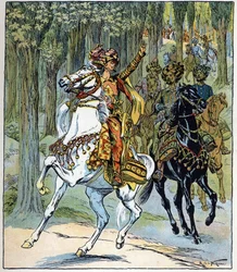 Hevosvarkaat: kuvitus tarinaan 