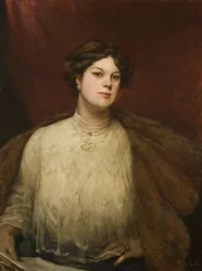 Dame Clara Butt, n. 1906 (öljy kankaalle)